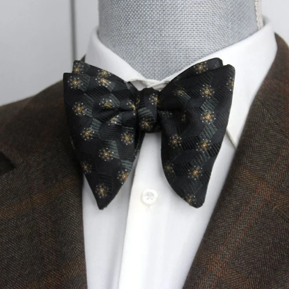 Camellucci Mens Self-tied Bow Tie Silk‎ Big Butterfly Bowtie S547
